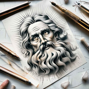 holy-presence – tattoo design ideas free ai generated – transparent-layer – for-abdomen – Gallery: god-inkby-ai