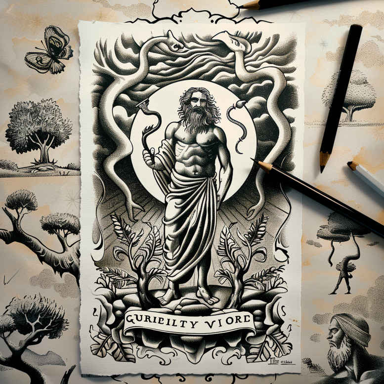 holy-spirit – tattoo design ideas free ai generated – form-fidelity – for-back-of-neck – Gallery: god-inkby-ai