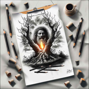 merciful-god – tattoo design ideas free ai generated – reflective-light – for-ribs – Gallery: god-inkby-ai