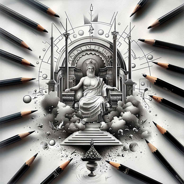 protector-god – tattoo design ideas free ai generated – neotraditional-dynamic-color – for-outer-arm – Gallery: god-inkby-ai