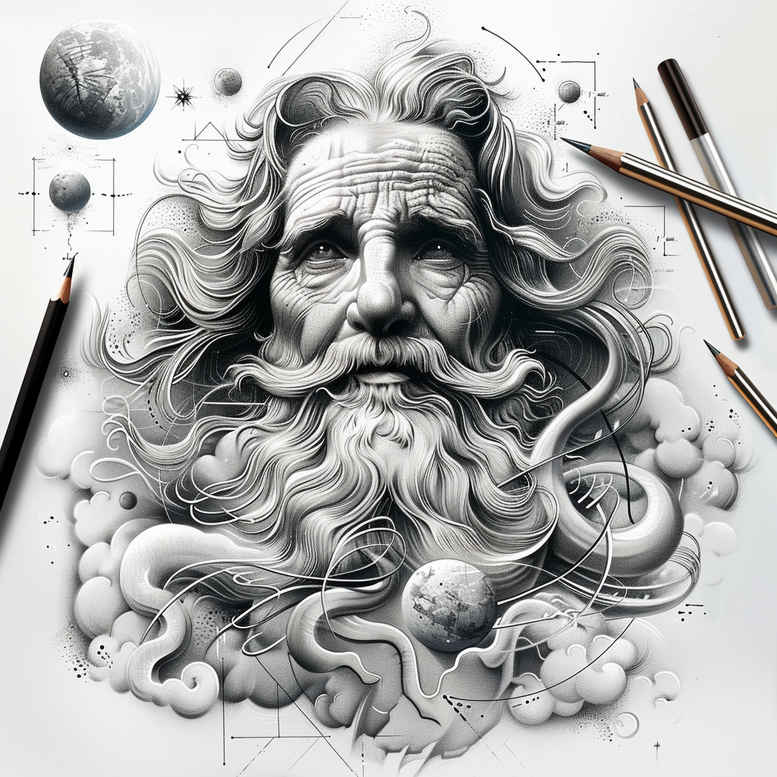 protector-god – tattoo design ideas free ai generated – ultra-sharp – for-back-of-neck – Gallery: god-inkby-ai