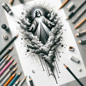revelation – tattoo design ideas free ai generated – ink-layering – for-upper-thigh – Gallery: god-inkby-ai