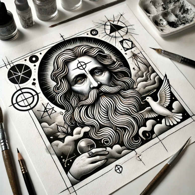 revelation – tattoo design ideas free ai generated – realistic-dimension – for-chest – Gallery: god-inkby-ai