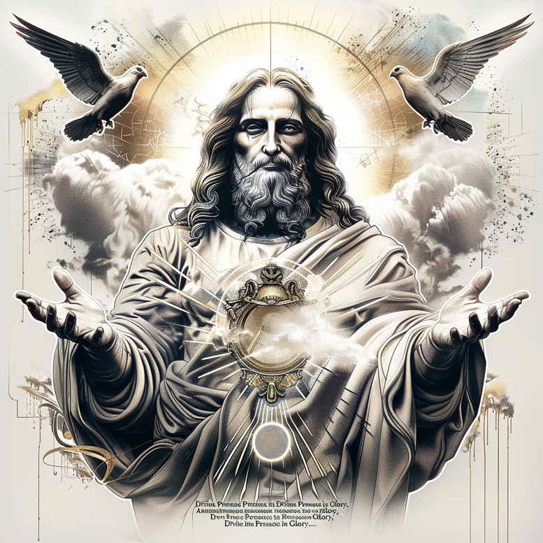 sacred-presence – tattoo design ideas free ai generated – high-fidelity – for-lower-thigh – Gallery: god-inkby-ai