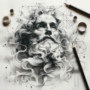 spiritual-guide – tattoo design ideas free ai generated – neotraditional-bold-texture – for-knee – Gallery: god-inkby-ai