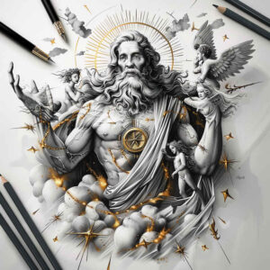 spiritual-power – tattoo design ideas free ai generated – hyper-realistic – for-inner-arm – Gallery: god-inkby-ai