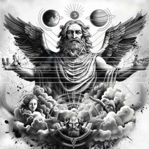 spiritual-power – tattoo design ideas free ai generated – textured-skin – for-heel – Gallery: god-inkby-ai