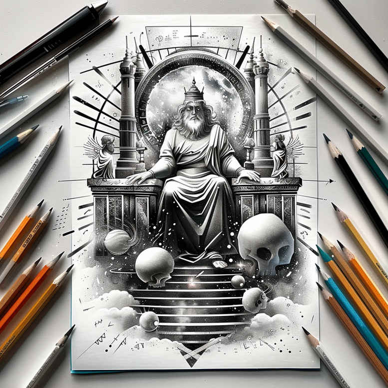 spiritual-presence – tattoo design ideas free ai generated – crisp-detail – for-hand – Gallery: god-inkby-ai