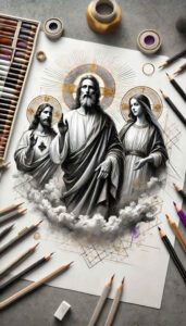 spiritual-presence – tattoo design ideas free ai generated – light-play – for-arm – Gallery: god-inkby-ai