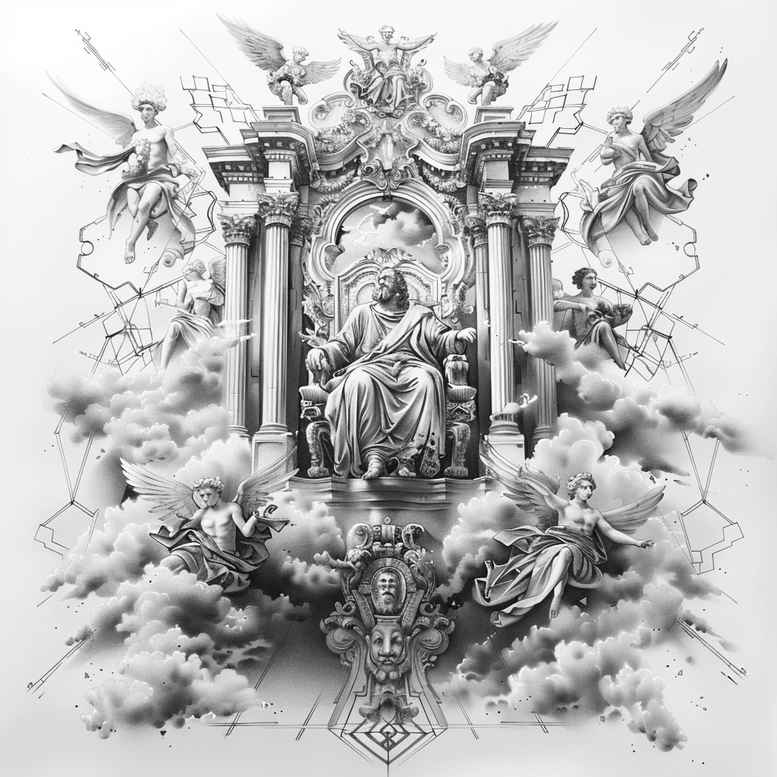 spiritual-presence – tattoo design ideas free ai generated – sharp-focus – for-hand – Gallery: god-inkby-ai