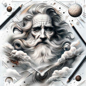 god tattoo design ideas Realism natural contrast celestial for lower arm