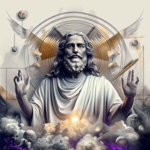god tattoo design ideas Surrealism esoteric celestial for neck