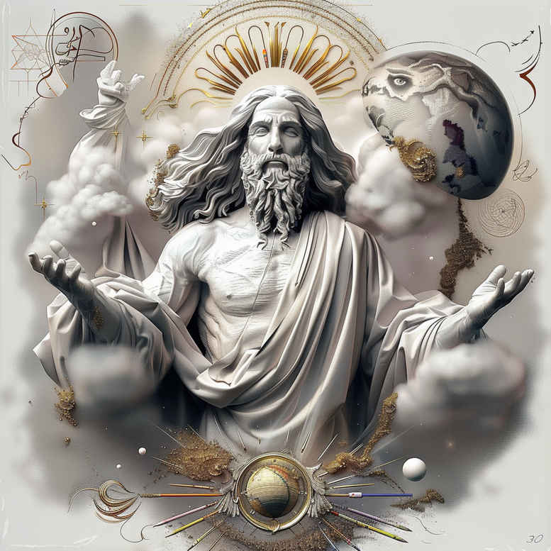 god tattoo design ideas vivid cosmic for upper back