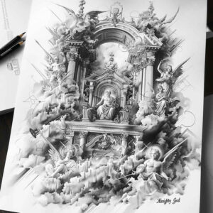 god tattoo design ideas fisheye divine aura for wrist