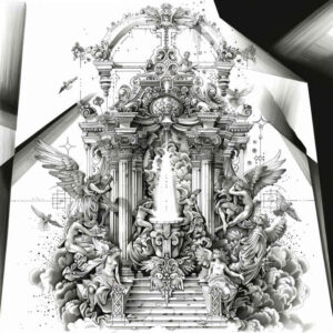 god tattoo design ideas Surrealism impossible forms divine for forearm