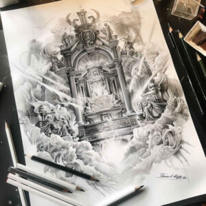 god tattoo design ideas saturated divine light for fingers