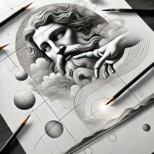 god tattoo design ideas Surrealism altered reality divine presence for sternum