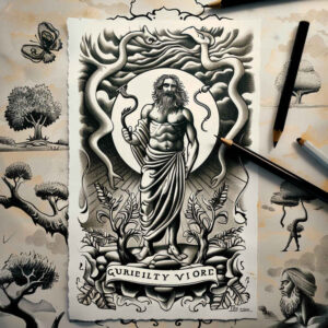 god tattoo design ideas dreamlike divine strength for temple