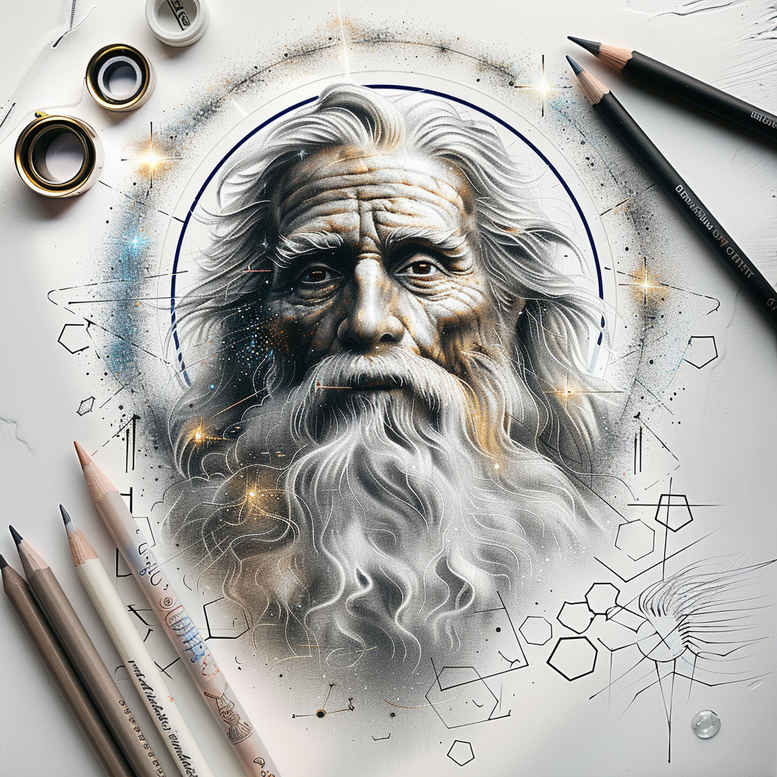 god tattoo design ideas Surrealism shifting shapes ethereal embodying courage