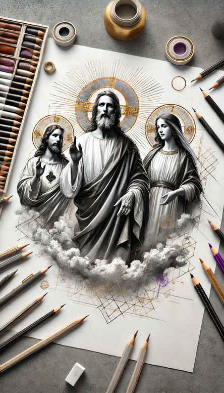 god tattoo design ideas Realism natural contrast ethereal endurance and power