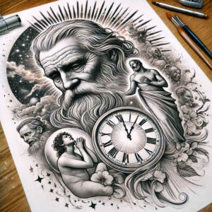 god tattoo design ideas Realism depth of field ethereal resilience and power