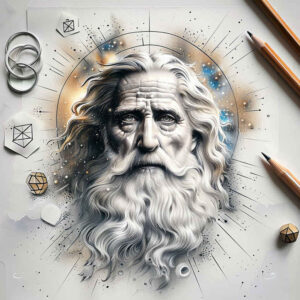 god tattoo design ideas Surrealism abstract omnipotent shows strength