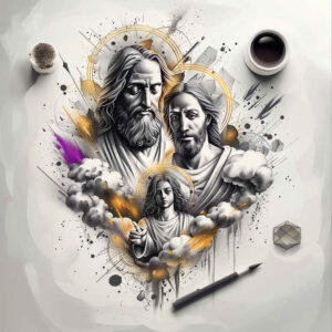 god tattoo design ideas Neotraditional sharp edges omnipresent symbol of courage