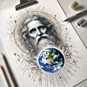 god tattoo design ideas Realism precise gradient protector embodying perseverance