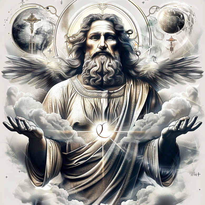 god tattoo design ideas Realism true skin radiant for lower thigh