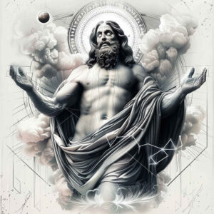 god tattoo design ideas deep-shading spiritual shows strength