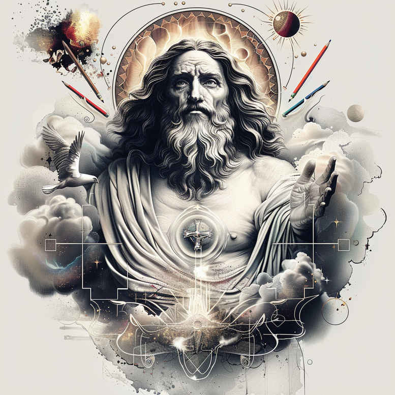 god tattoo design ideas classic motifs transcendence courage and power