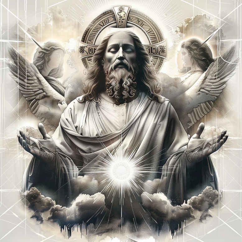 god tattoo design ideas atmospheric transcendence for collarbone