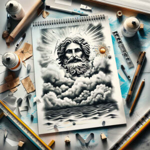 god tattoo design ideas glowing worship for outer arm