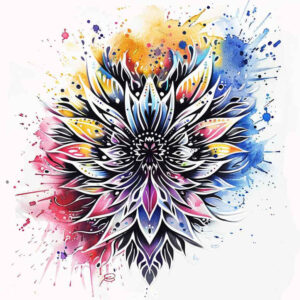 artistic-design – tattoo design ideas free ai generated – low-poly – for-back-of-neck – Gallery: graphic-inkby-ai