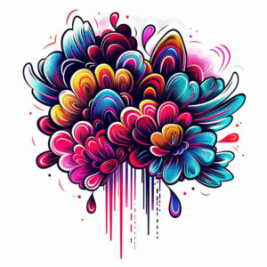 artistic-graphic – tattoo design ideas free ai generated – dashed-lines – for-upper-thigh – Gallery: graphic-inkby-ai