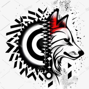 black-and-white-graphic – tattoo design ideas free ai generated – prismatic – for-ribs – Gallery: graphic-inkby-ai