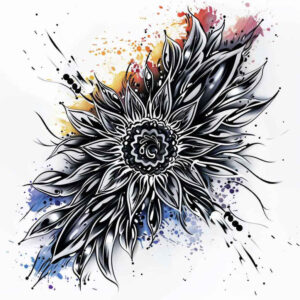 colorful-graphic – tattoo design ideas free ai generated – geometric – for-chest – Gallery: graphic-inkby-ai