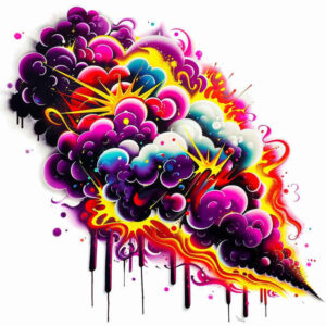 colorful-graphic – tattoo design ideas free ai generated – nested-shapes – for-arm – Gallery: graphic-inkby-ai