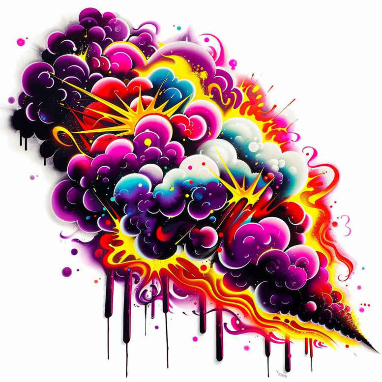 colorful-graphic – tattoo design ideas free ai generated – nested-shapes – for-arm – Gallery: graphic-inkby-ai