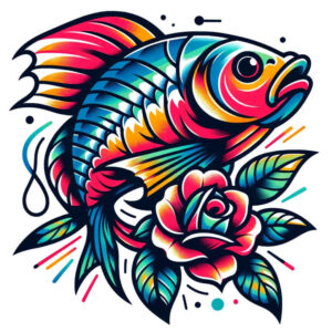 graphic-contrast – tattoo design ideas free ai generated – dot-shading – for-outer-arm – Gallery: graphic-inkby-ai