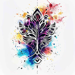 graphic-design – tattoo design ideas free ai generated – dot-grid – for-spine – Gallery: graphic-inkby-ai