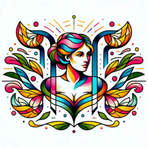 graphic-illustration – tattoo design ideas free ai generated – intersecting-lines – for-inner-arm – Gallery: graphic-inkby-ai