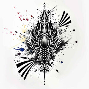 graphic-lines – tattoo design ideas free ai generated – geometric – for-foot – Gallery: graphic-inkby-ai