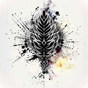 graphic-motifs – tattoo design ideas free ai generated – circle-geometry – for-back-shoulder – Gallery: graphic-inkby-ai