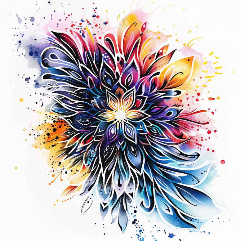 illustration-design – tattoo design ideas free ai generated – crystal-structure – for-palm – Gallery: graphic-inkby-ai