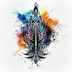 minimalist-graphic – tattoo design ideas free ai generated – hex-pattern – for-ankle – Gallery: graphic-inkby-ai