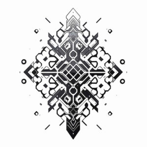 pattern-design – tattoo design ideas free ai generated – crystal-shape – for-toe – Gallery: graphic-inkby-ai