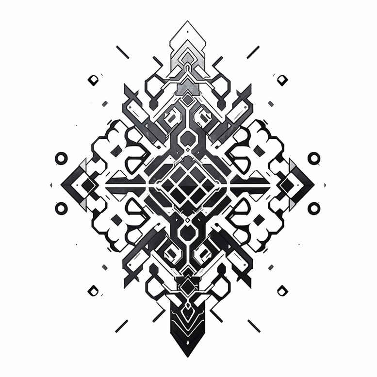 pattern-design – tattoo design ideas free ai generated – crystal-shape – for-toe – Gallery: graphic-inkby-ai