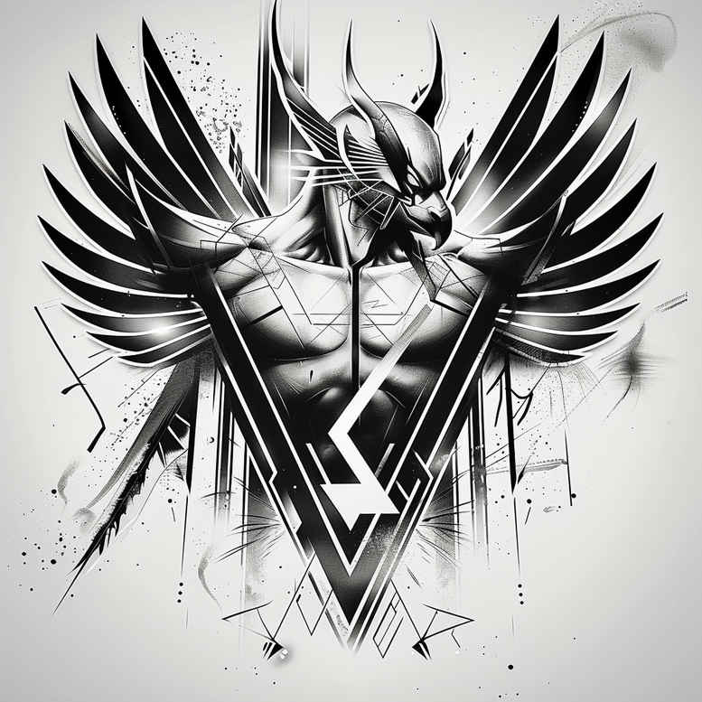 graphic tattoo design ideas blooming center biker for chest