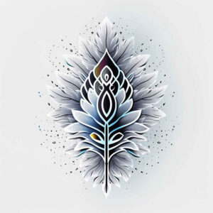 graphic tattoo design ideas inward focus crystal structure for arm